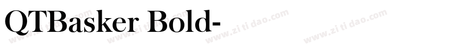 QTBasker Bold字体转换